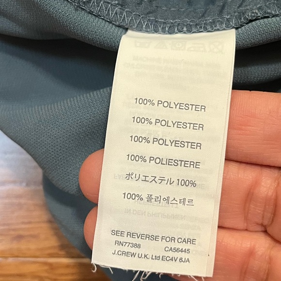 J. Crew "Newport Blue" Reese Pull-On Crepe Pants Joggers w/ pockets. Size 8 - Picture 13 of 14